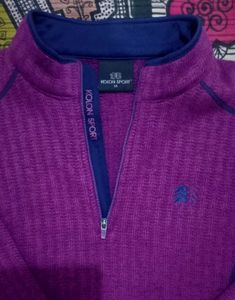 💜 Purple Quarter-Zip Sports Sweater!