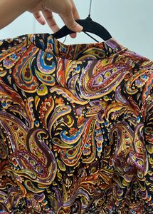 zara Boho Paisley Print Long Sleeve Dress
