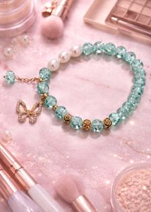 Charming Beaded Bracelet and hair clip combo