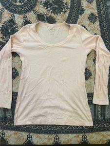 Pale Pink Long Sleeve Top