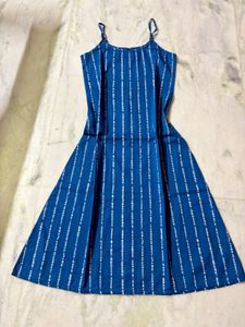 Yellow &amp; Blue Floral Print Kurta Set