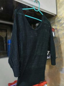 Chic Black Knitted Sweater