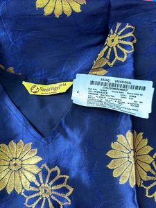 Blue Kurta Pant And Dupatta Set