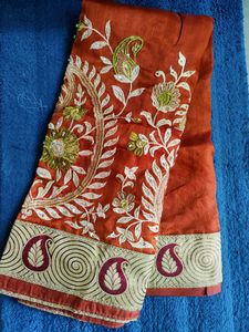 art silk embroidered saree