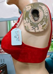 Red Lace Floret Bra