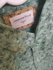 Green Floral Print Shirt