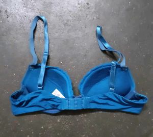 Blue Padded Bra
