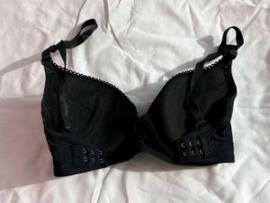Black Bra with scalloped trim