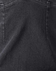 Open Back Tie-Up Mini Denim Dress