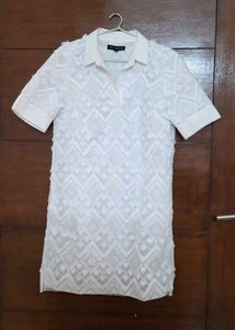 Banana Republic White Lace Dress