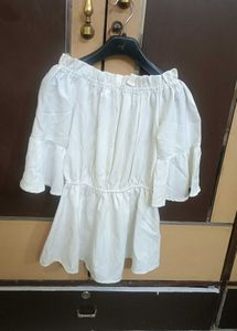 Off-Shoulder Flared Sleeve Top