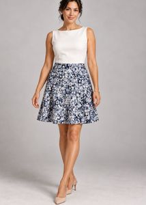 Premium Floral A-Line Skirt | Elegant & Timeless