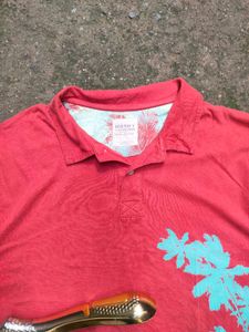 Men's Coral Floral Polo Shirt