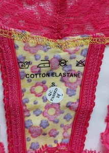 Beautiful Cotton Panty With Lace Detail