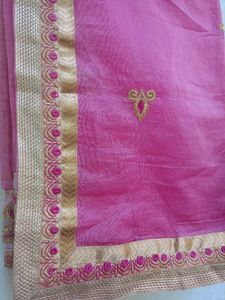 Elegant Pink Cotton Silk Saree