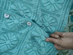 Mint Lace Button-Up Shirt