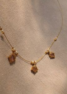 Elegant Pearl and Stone Necklace