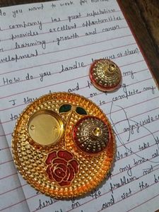 Beautiful Gold artistic plate