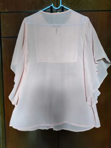 Sheer Embroidered Tunic Top
