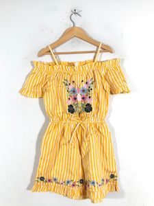 Yellow Strips Jumpsuit(Girl’s)