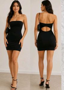 Strapless Cut-Out Bodycon Mini Dress