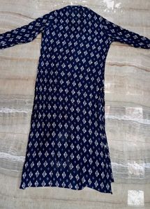Elegant Blue Diamond Print Kurta