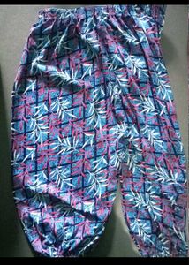 Comfortable Pink Plaid Pattern Palazzo Pants