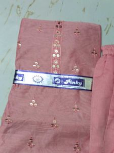 Elegant Pink Embellished garara Set