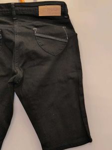 Black Denim Shorts