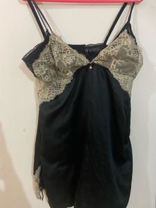 Gorgeous black slik night dress