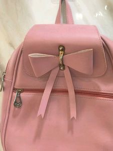 Cute Pink Bow Backpack
