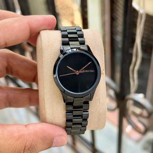 Calvin Klein Black Metal Band Watch