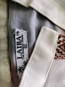 Cream Embroidered Palazzos