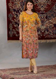 Aurelia Yellow Floral Kurta