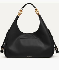 Imported Donna Karan Black Leather Hobo Bag