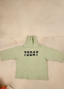 Polo Neck Crop Top
