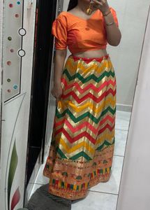 Haldi function special Vibrant Lehenga Set