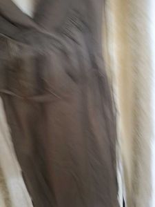 Elegant Brown Halter Neck Dress