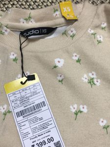 Cream Zudio T-shirt With Tag