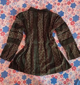 Pink / green Printed Kurta