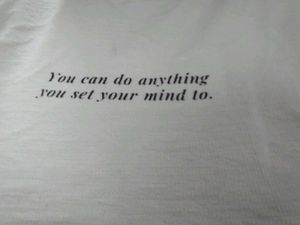 White Cropped Baby Tee with Text