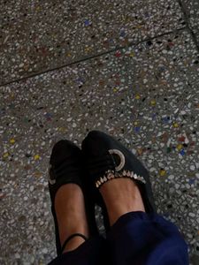 Embellished Black heels