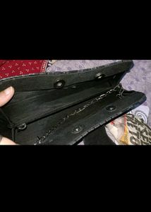 stylish metallic clutch bag