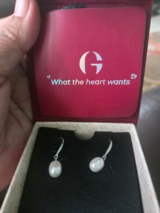 925 silver  Large pearl Drops, BrandNew