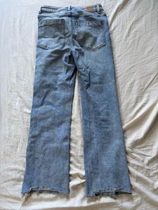 zara Light Wash Flare Jeans