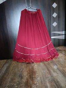 Elegant Red Sequined Lehenga Choli