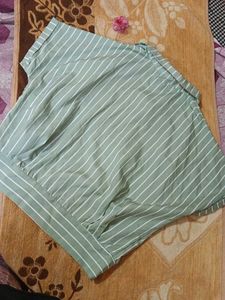Green Striped Collared Shirt🍏