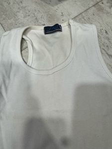 White Tank Top - Casual Basic