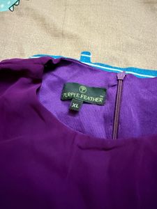 Elegant Purple Layered Sleeve Top