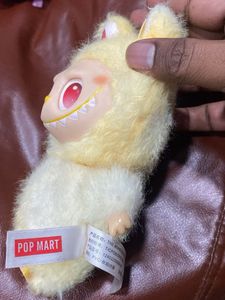 Fluffy Yellow Labubu Plush Bagcharm